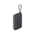 Внешний аккумулятор с встроенным кабелем Xiaomi Power Bank 20000mAh (Integrated Cable) GL Dark Gray с логотипом