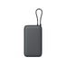 Внешний аккумулятор с встроенным кабелем Xiaomi Power Bank 20000mAh (Integrated Cable) GL Dark Gray с логотипом