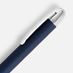 Ручка шариковая Arc Soft Touch, синяя с логотипом