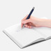 Ручка шариковая Arc Soft Touch, синяя с логотипом