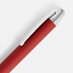 Ручка шариковая Arc Soft Touch, красная с логотипом