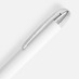 Ручка шариковая Arc Soft Touch, белая с логотипом