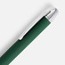 Ручка шариковая Arc Soft Touch, зеленая с логотипом