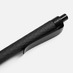 Ручка шариковая Prodir QS01 PRP-P Soft Touch, черная с логотипом
