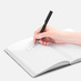 Ручка шариковая Blade Soft Touch, черная с логотипом