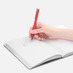 Ручка шариковая Blade Soft Touch, красная с логотипом