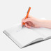 Ручка шариковая Blade Soft Touch, оранжевая с логотипом