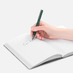 Ручка шариковая Blade Soft Touch, зеленая с логотипом