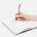 Ручка шариковая Blade Soft Touch, серая с логотипом