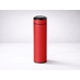 Вакуумный термос Vacuum Flask C1, soft touch, 420мл, красный с логотипом