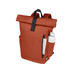 Рюкзак Байрон 15,6 объемом 18 л со скручиваемым верхом, изготовленный из переработанного ПЭТ по стандарту GRS, кирпичный с логотипом