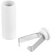 Наконечник для шнурка Nozzle, ver.2, белый с логотипом
