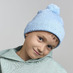 Шапка вязаная детская с помпоном KID WIND-S с логотипом