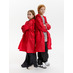 Дождевик детский RainDrop Kids, красный с логотипом