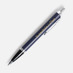 Ручка шариковая Parker IM Core Matte Blue CT, темно-синяя с черным с логотипом