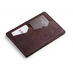 Чехол для паспорта Сунгари, коричневый с логотипом