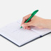 Ручка шариковая Prodir DS3 TFF, зеленая с логотипом
