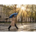 Зонт складной Regenfall, темно-синий с логотипом