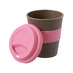 Стакан с силиконовой крышкой Cafe, dust pink с логотипом