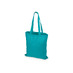 Сумка для шопинга Carryme 140 хлопковая, 140 г/м2, бирюзовый 320C NEW с логотипом