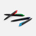 Ручка шариковая Prodir QS01 PRT-T Soft Touch, черная с красным с логотипом
