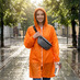 Дождевик Rainman Zip, зеленый с логотипом