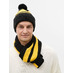 Шарф Winwear, черный с логотипом