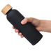 Бутылка для воды BAMBOO PET SOFT 550мл. Черная 6265.08 с логотипом
