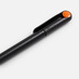 Ручка шариковая Prodir DS1 TMM Dot, черная с оранжевым с логотипом