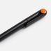 Ручка шариковая Prodir DS1 TMM Dot, черная с оранжевым с логотипом