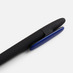Ручка шариковая Prodir DS5 TRR-P Soft Touch, черная с синим с логотипом