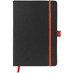 Блокнот ColorNote Black, твердая обложка A5, 80 листов, черный с оранжевым с логотипом