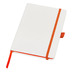 Блокнот ColorNote White, твердая обложка A5, 80 листов, белый и оранжевый с логотипом