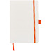 Блокнот ColorNote White, твердая обложка A5, 80 листов, белый и оранжевый с логотипом