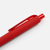 Ручка шариковая Prodir DS8 PRR-T Soft Touch, красная с логотипом