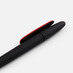 Ручка шариковая Prodir DS5 TRR-P Soft Touch, черная с красным с логотипом