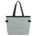 Сумка-шопер TORBER РИТМ, серый, полиэстер 900D с PU покрытием, 41 х 18 х 35 см, 25 л с логотипом