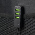 АЗУ 1 USB + 3 USB для пассажиров, QC 3.0, 7А, алюминий, графит, Deppa с логотипом