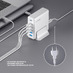 Зарядная станция 4xUSB Type-C, 2xUSB, PD, QC, 160Вт, белый, Deppa с логотипом