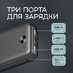 Внешний АКБ NRG Power V2 10000 мА-ч, 2A, 2xUSB, черный, Deppa с логотипом