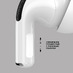 Беспроводные наушники с микрофоном Air Pro 2 ANC, TWS, BT 5.3, 300 мАч, ANC, QI, белый, Deppa с логотипом