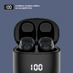 Беспроводные наушники с микрофоном Air Buds Pro, TWS, BT 5.3, LED, 300 мАч, черный, Deppa с логотипом