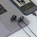 Стереогарнитура Stereo Aura ANC, USB-C, черный, Deppa с логотипом