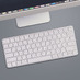 Беспроводная клавиатура Air Keyboard для MAC, Windows, 500 мАч, алюминий, белый, Deppa с логотипом