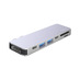 USB-C адаптер для MacBook 7-в-1, серебро, Deppa с логотипом