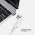 Адаптер USB-С - USB-C, магнитный, белый, Deppa с логотипом