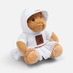 Мягкая игрушка «Мишка Cuddleton» в белом худи с логотипом