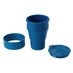 Силиконовый складной стакан GoCup, индиго с логотипом