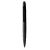 Пластиковая шариковая ручка Клик, черная с логотипом