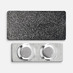 Значок Magnet Matto, серый металлик с логотипом